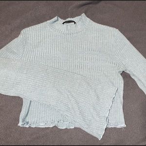 Bell Sleeve Crop Top